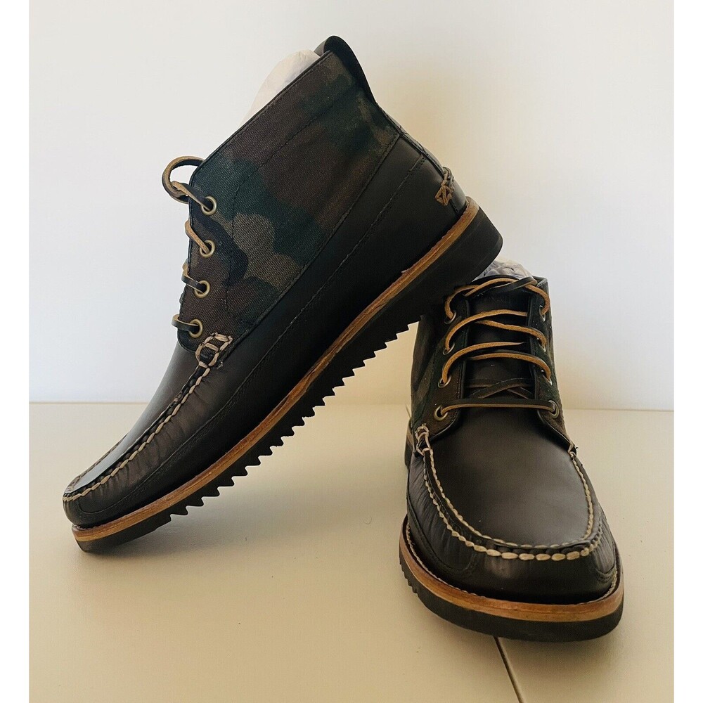 NIB Men’s Cole Haan Pinch Rugged Chukka Waterproof Boots-Size 9M Camo Canvas